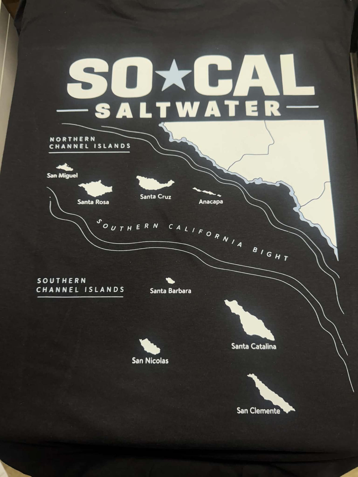 Southern California Bight Map Tee – Black