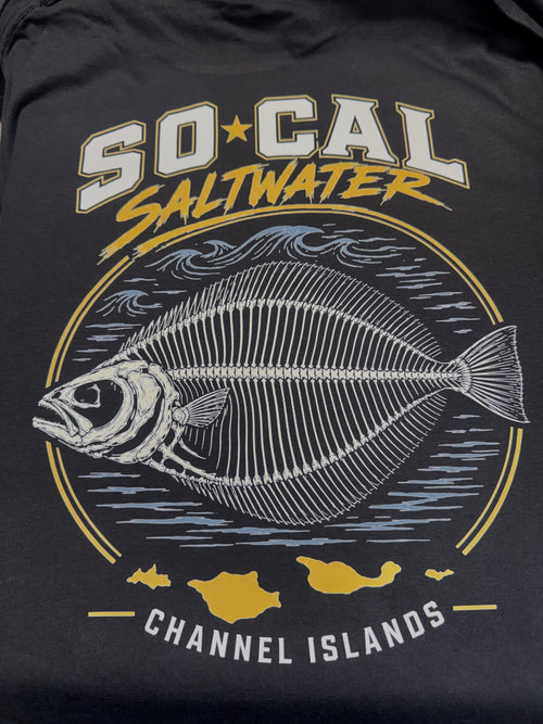 California Halibut Skeleton Tee – Black