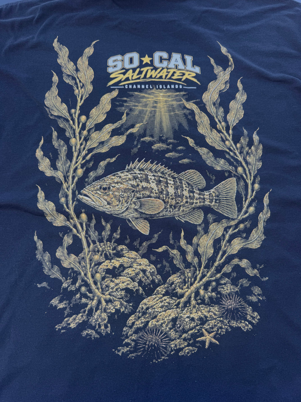 Calico in the Kelp – SoCal Saltwater Tee