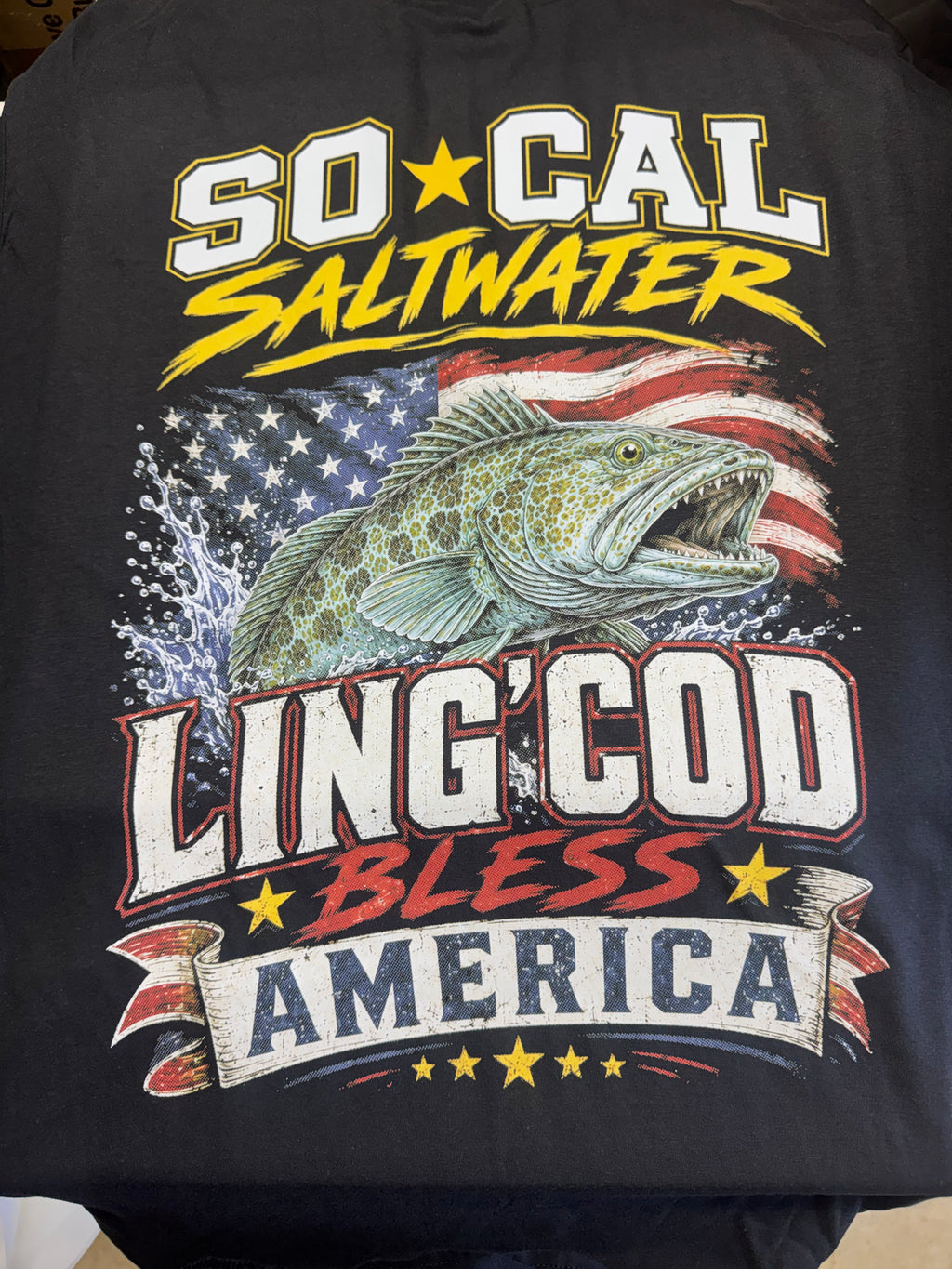 Lingcod Bless America Tee – Black
