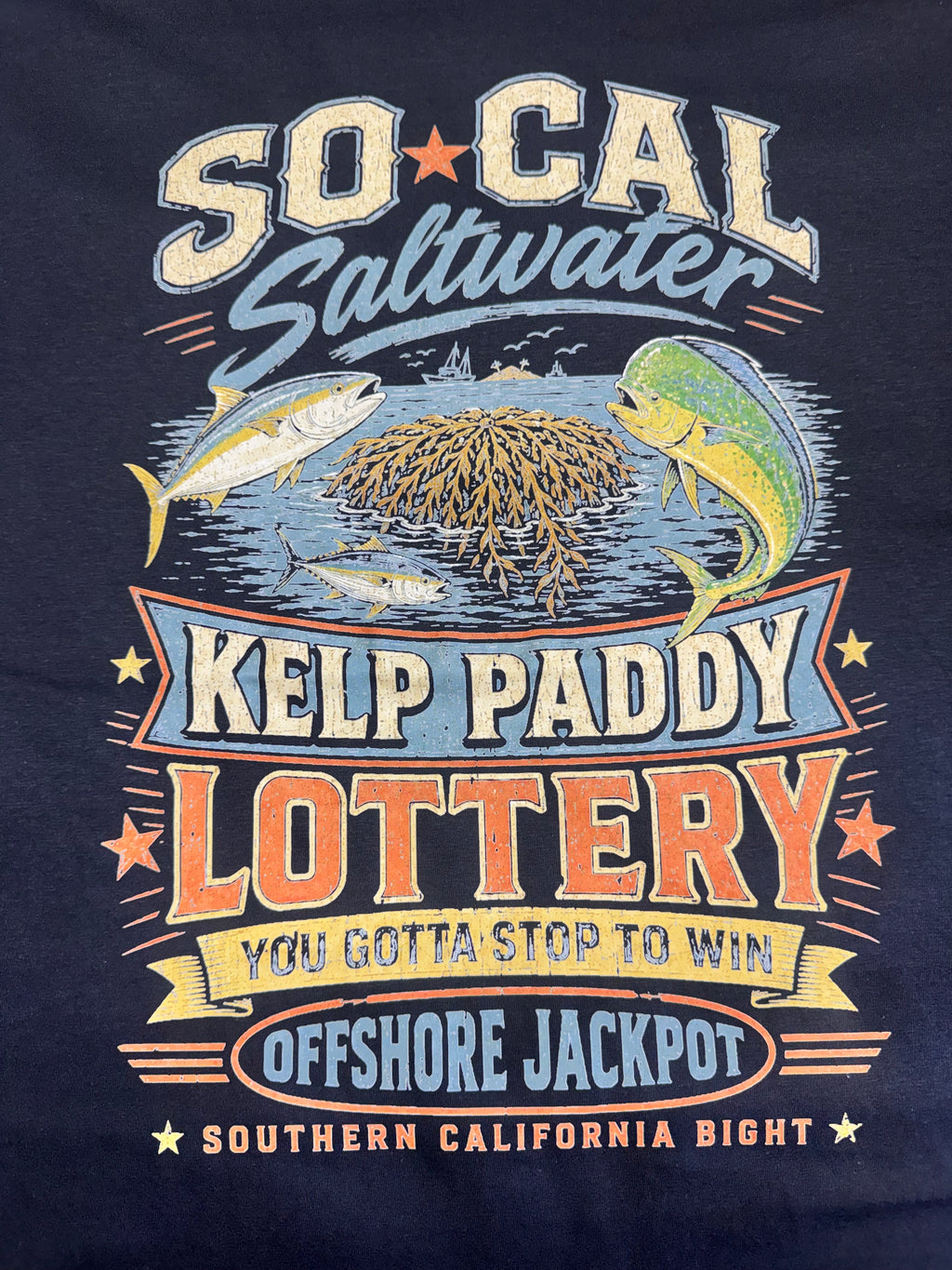 Kelp Paddy Lottery Retro Tee – Black