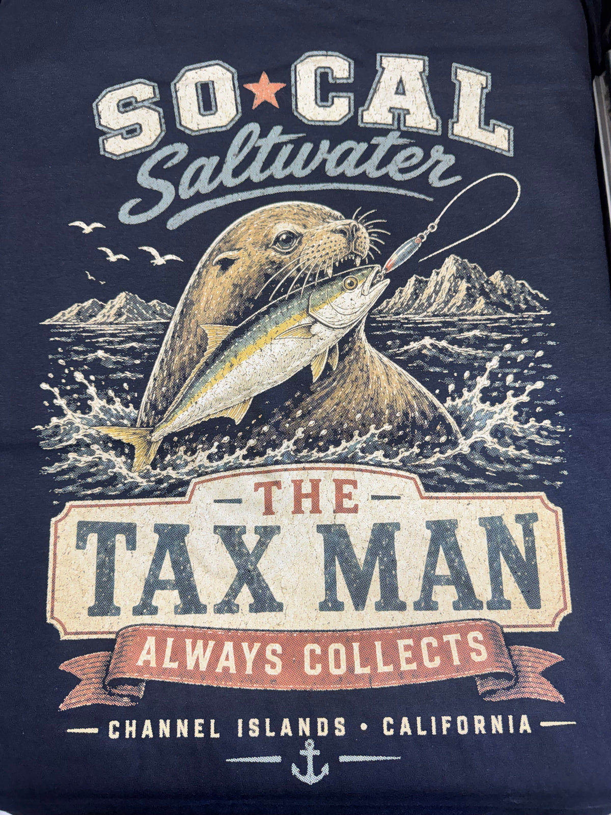 The Tax Man Retro Tee – Black