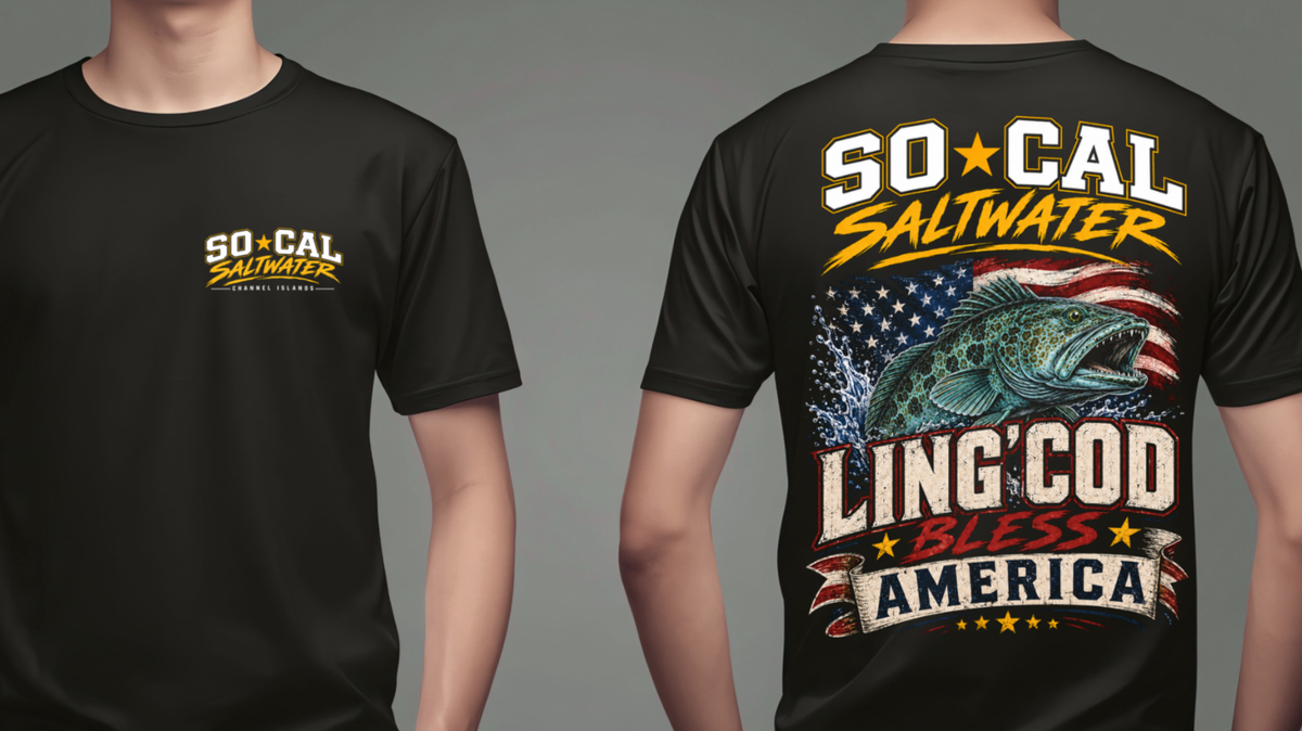 Lingcod Bless America Tee – Black
