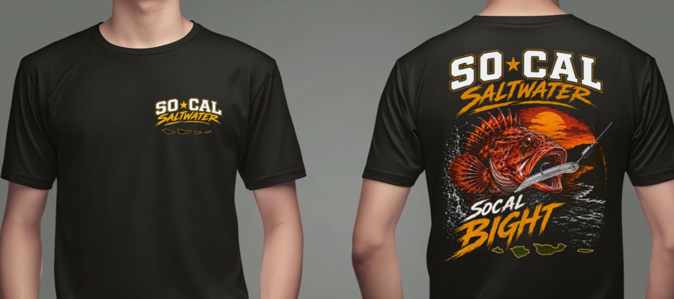 Vermilion Rockfish SoCal Bight Tee – Black