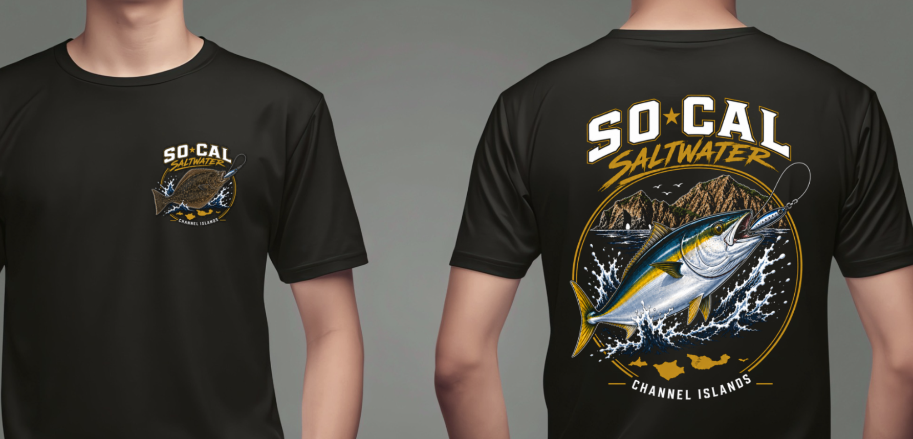 Yellowtail Channel Islands Tee – Black